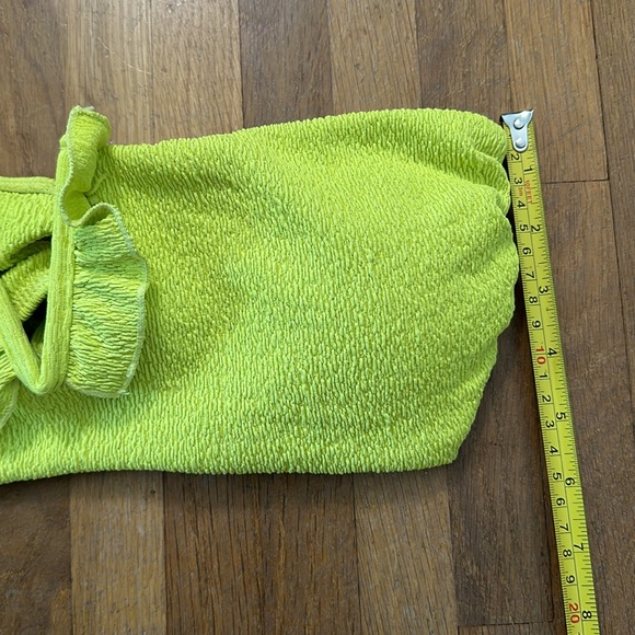 *last chance!!* Shein | Women’s lime green terry cloth bikini swimsuit - Picture 13 of 16